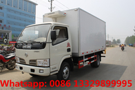 Dongfeng light freezer truck 3.5 tons freezer food transport truck for sale, Good price refrigerated truck for sale