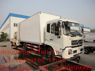 hot sale dongfeng tianjin refrigerated truck with US Carrier reefer, best price dongfeng 15tons cold room truck for sale