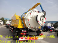 factory price Dongfeng tianjin combined vacuum flushing truck for sale, vacuum truck
