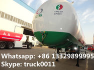 57cbm 3 axles of BPW/FUWA  LPG tanker semi-trailer for propane for sale, best price propane gas tank trailer for sale