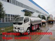 China cheapest price dongfeng 5,000L stainless steel milk tank for sale, new food grade liquid good transported truck