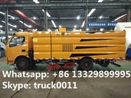 hot sale best price dongfeng chaochai 120hp diesel road sweeper truck, good price factory sale airport sweeping vehicle