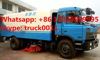 China biggest cheaper road sweeper for sale,facotory direct sale price Cummins 190hp street sweeper truck for sale,