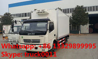 dongfeng 4*4 120hp 4tons refrigerator truck for sale, best price CLW brand dongfeng 120hp chaochai 4tons cold room truck