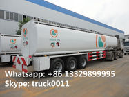 brand new carbon steel 55000L fuel trailer for sale, factory sale best price CLW 38.5tons gasoline tank trailer for sale