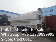 50cbm poultry animal feed tank trailer for sale, CLW best price 25ton animal feed transported tank trailer for sale