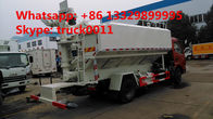 China best price 6tons hydraulic discharging poultry feed truck for sale, 5-7tons farm-oriented and livestock feed truck
