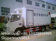 dongfeng 95hp diesel 4*2 3ton frozen food transported truck, hot sale dongfeng brand 5tons frozen food dolc room truck