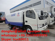 dongfeng Euro 4 100hp road sweeper truck for sale (1.5cbm water tank+4cbm dust van), best price dongfeng street sweeper
