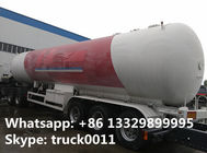 FUWA leaf spring suspension triple axles 25ton lpg gas trailer for sale, lpg gas trailer for AA RANO COMPANY in Nigeria