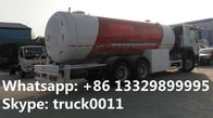 10metric tons 336hp SINO TRUK HOWO brand lpg gas dispensing truck for filhling gas bottles, 25m3 lpg gas dispenser truck