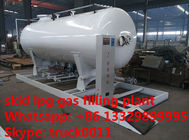 20m3 10tons propane lpg skid-mounted filling station,hot sale lpg gas mounted skid refilling station for gas cylinders