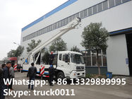 high quality and competitive price dongfeng tianjin 22m overhead working platform truck for sale, 190hp 22m bucket truck