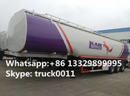 hot sale! best price Q235R 5mm thickness carbon steel 30000Liters lube tank truck trailer, bulk fuel tanker semitrailer