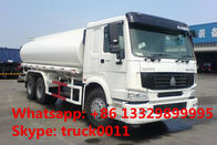 Customized HOWO brand 6*4 LHD/RHD diesel 25cbm water tanker truck for sale, best price HOWO portable drinking truck
