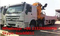 Heavy duty SINO TRUK 8*4 HOWO 16tons Truck with Crane,factory sale best price Truck with XCMG Crane Truck with crane
