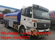 Foton Auman 6*4 fuel tanker 20-25m3 heavy fuel oil truck for sale, factory sale best price FOTON 22m3 fuel tank truck