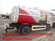 good quality diesel 4*2 CLW brand 2.3 metric tons lpg gas bobtail tank truck for sale, 5500L lpg gas filling tank truck