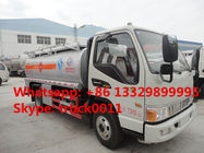 JAC 4*2 LHD mini 5 cubic meters refuler truck for sale, factory direct sale JAC new 5 cubic meters oil dispensing truck