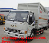 China CLW factory sale 4*2 JAC 5ton gas cylinders delivery truck, CLW brand JAC LHD 4*2 gas cylinders carrier vehicle