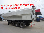 CLW brand 3 axles 55m3 poultry animal Feed Trailer for sale, China best price farm-oriented poutry feed semitrailer