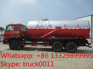 Dongfeng 6*4 LHD/RHD Cummins 210hp diesel 16m3 vacuum sewage suction truck for sale, dongfeng brand sludge tank truck