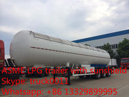 Customized cheap price 56,000L 14560 gallon 23ton bulk lpg gas trailer for sale, bulk propane gas trailer  for sale