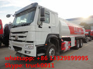 SINO TRUK HOWO 25,000L oil tank truck for sale, cheapest price 25m3 336hp diesel dispensing truck for sale