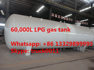 hot sale 60,000L horizontal stationary surface lpg gas storage tank, bulk surface propane gas storage tank for sale