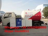CLW Brand factory  direct sale 5500L tons lpg gas filling truck,2.31MT cooking gas dispensing truck for gas cylinders