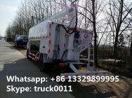 hot sale dongfeng LHD 12m3 hydraulic discharging farm-oriented feed delivery truck, hydraulic system feed pellet truck