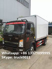 CNHTC HOWO 4*2 5tons frozen food transportation truck for sale, best price HOWO Light duty 3tons-5tons cold room truck