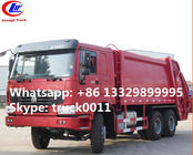 new sinotruk howo brand 20ton compactor garbage truck for sale, hot sale best price howo 6x4 garbage truck for sale
