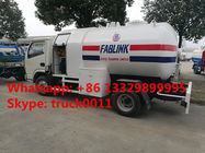2020s new designed 2.3tons dongfeng LHD 4*2 mobile lpg gas refilling truck, best price lpg gas bobtail vehicle for sale
