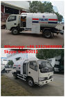 2020s new designed 2.3tons dongfeng LHD 4*2 mobile lpg gas refilling truck, best price lpg gas bobtail vehicle for sale