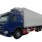 Good price SINOTRUK HOWO 6*4 LHD 266hp refrigerated truck new China manufactured 43cubic meters cold van box truck
