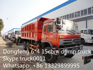 Euro 3 dongfeng 210hp dump tipper truck for sale, factory sale best price Cummins 210hp engine dump tipper truck