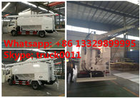 dongfeng 4*2 LHD diesel 4-5tons feed fodder truck for fish plant, best price dongfeng 8m3 live poultry chick feed truck