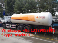 CLW Brand 10tons LPG mobile tanker truck for sale, high quality and best price 25m3 dongfeng brand LPG gas bobtail truck