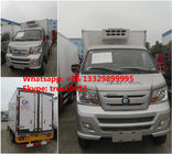 China Customized 4x2 new small sinotruk refrigerated truck, SINO TRUK wangpai brand refrigerator minivan truck for sale