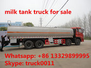 Foton auman 8*4 stainless steel food grade 25cbm milk truck for sale, FOTON 25,000L stainless steel fresh milk truck