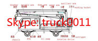 dongfeng 4*2 153 190hp diesel aerial working paltform truck, China dongfeng 20m high altitude operation truck for sale