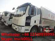Faw 8*4 20ton farm-oriented and poultry animal feed delivery truck for sale, FAW 8*4 40m3 livestock feed truck for sale
