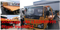 Japan brand ISUZU 4*2 LHD 4tons wrecker truck for sale, best price factory sale ISUZU traffic flatbed breakdown truck