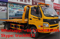 BEST PRICE FOTON AUMARK road recovery truck tow truck for sale, factory direct sale FOTON 4*2 LHD Flatbed towing truck