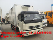 5ton refrigerated truck for fresh vegetables,factory best price dongfeng 5-7tons cold room tuck with CARRIER reefer