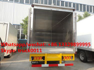 ISUZU brand 4*2 LHD 3tons stainless steel refrigerator van truck for sale, factory sale ISUZU CARRIER reefer van truck