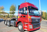 best seller-FOTON AUMAN 6*4 340hp diesel semitrailer tractor head for sale, hot sale FOTON heavy duty tractor head