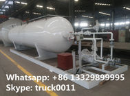 Hot sale China supplier of mobile skid propane gas refilling station with digital scales, skid lpg tank with scale