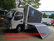 China famous JAC brand 4*2 P6 outdoor mobile LED advertising truck for sale, hot sale JAC P6 LED billboard vehicle